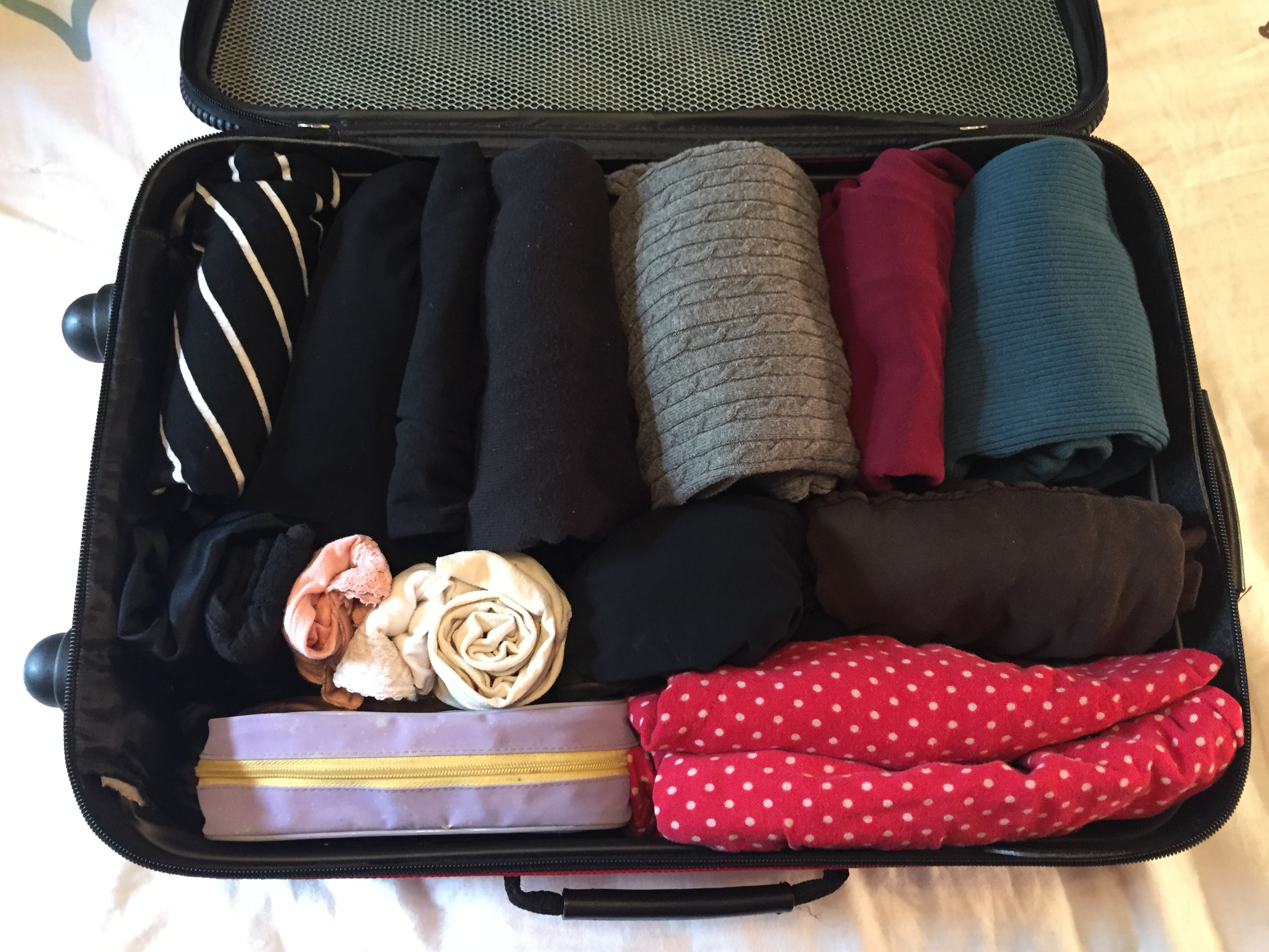 My bag is packed (vertically!)…